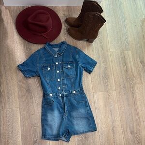 Denim Romper S